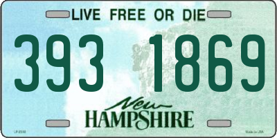 NH license plate 3931869