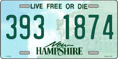 NH license plate 3931874