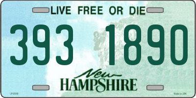 NH license plate 3931890