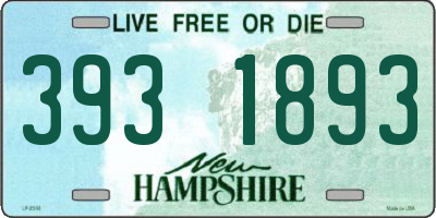 NH license plate 3931893