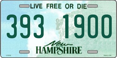 NH license plate 3931900