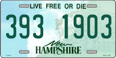 NH license plate 3931903