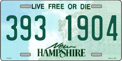 NH license plate 3931904