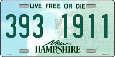 NH license plate 3931911