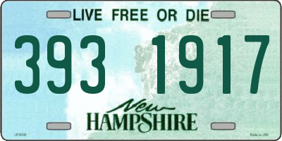 NH license plate 3931917