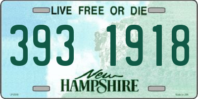 NH license plate 3931918
