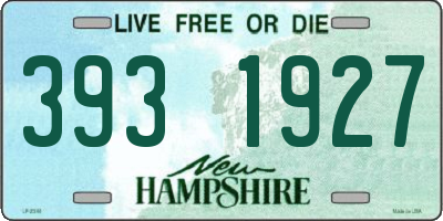 NH license plate 3931927