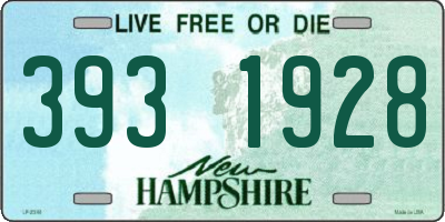 NH license plate 3931928