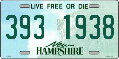 NH license plate 3931938