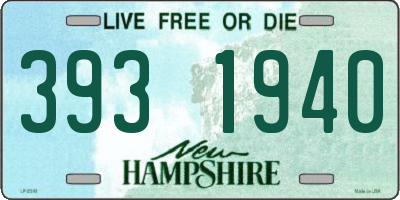 NH license plate 3931940