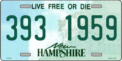 NH license plate 3931959