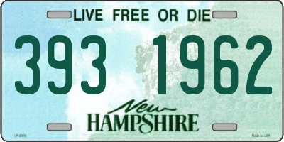 NH license plate 3931962