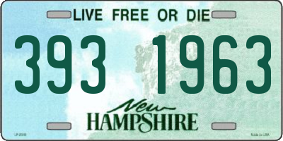 NH license plate 3931963