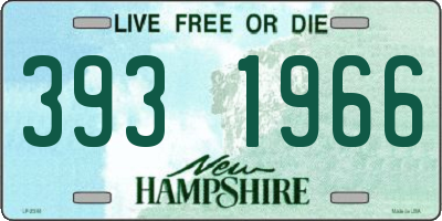 NH license plate 3931966