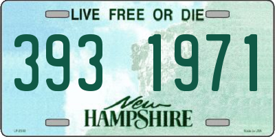 NH license plate 3931971