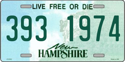 NH license plate 3931974