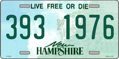 NH license plate 3931976