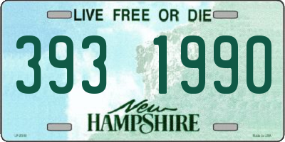 NH license plate 3931990