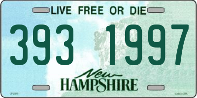 NH license plate 3931997