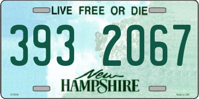 NH license plate 3932067