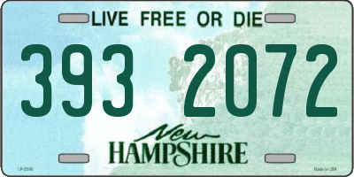 NH license plate 3932072