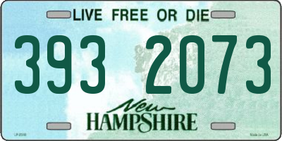 NH license plate 3932073
