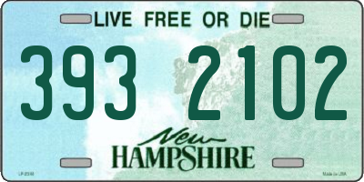 NH license plate 3932102