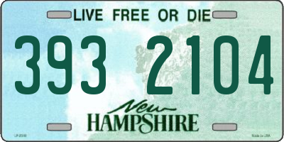 NH license plate 3932104