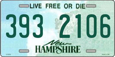 NH license plate 3932106
