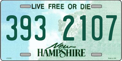 NH license plate 3932107