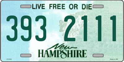 NH license plate 3932111