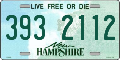 NH license plate 3932112