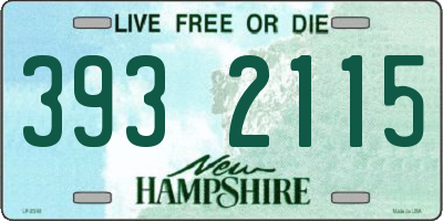 NH license plate 3932115