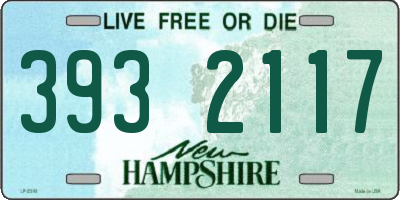 NH license plate 3932117