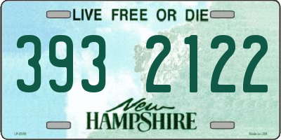 NH license plate 3932122
