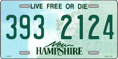 NH license plate 3932124