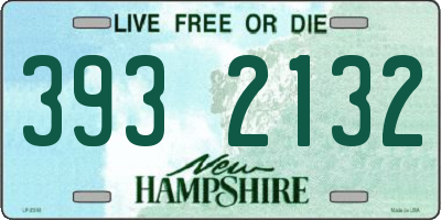 NH license plate 3932132