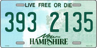 NH license plate 3932135