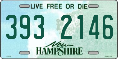 NH license plate 3932146