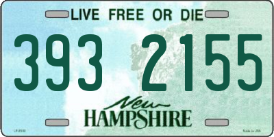 NH license plate 3932155
