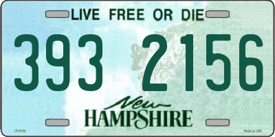 NH license plate 3932156