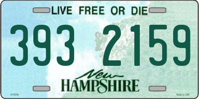 NH license plate 3932159