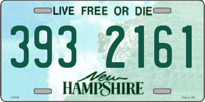 NH license plate 3932161