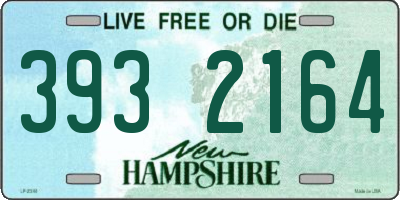 NH license plate 3932164