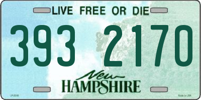 NH license plate 3932170