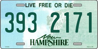 NH license plate 3932171