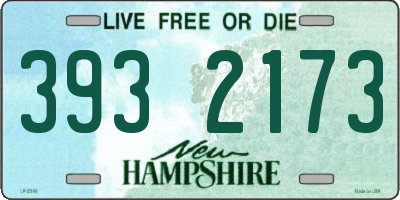 NH license plate 3932173