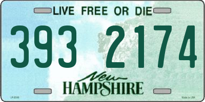 NH license plate 3932174