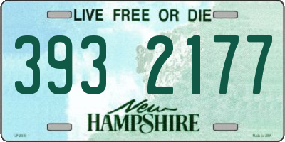 NH license plate 3932177