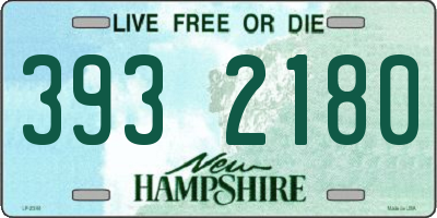 NH license plate 3932180